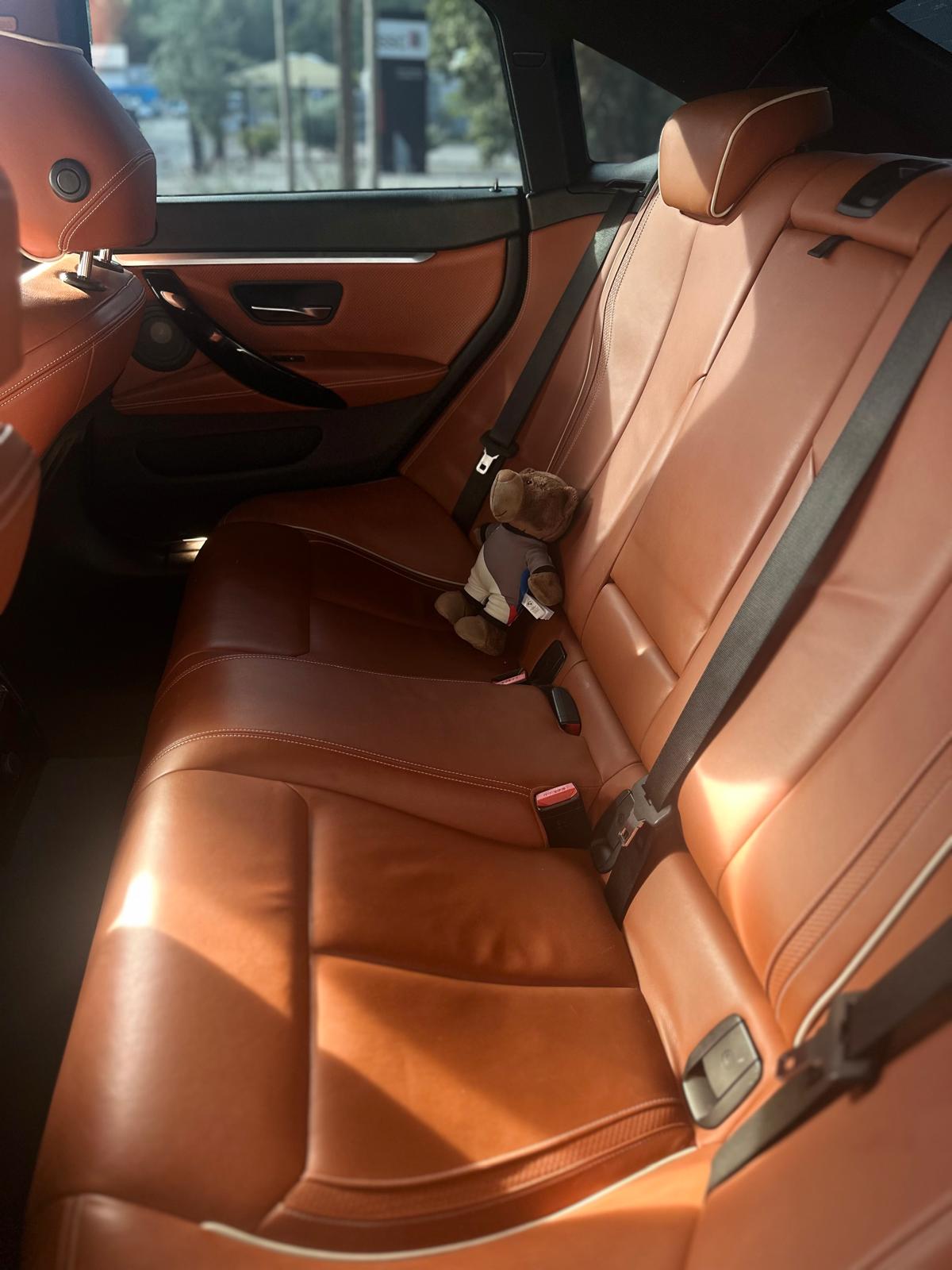 BMW 435i Gran Coupé cognac leather rear seats