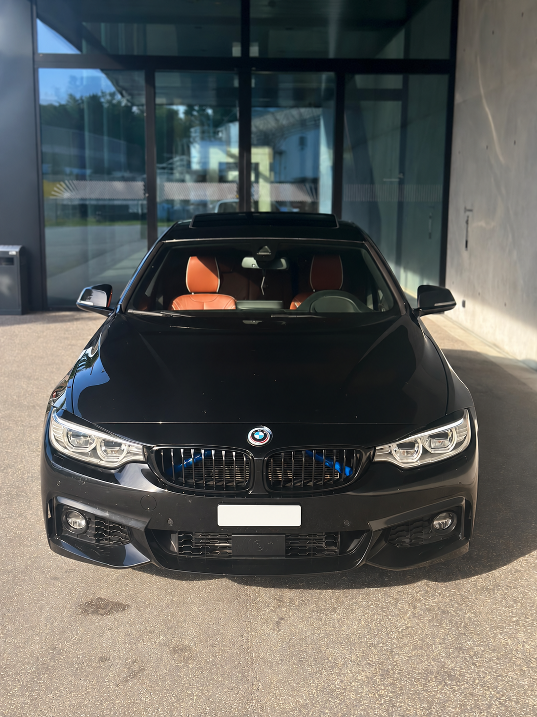 BMW 435i Gran Coupé front view with M Sport bumper